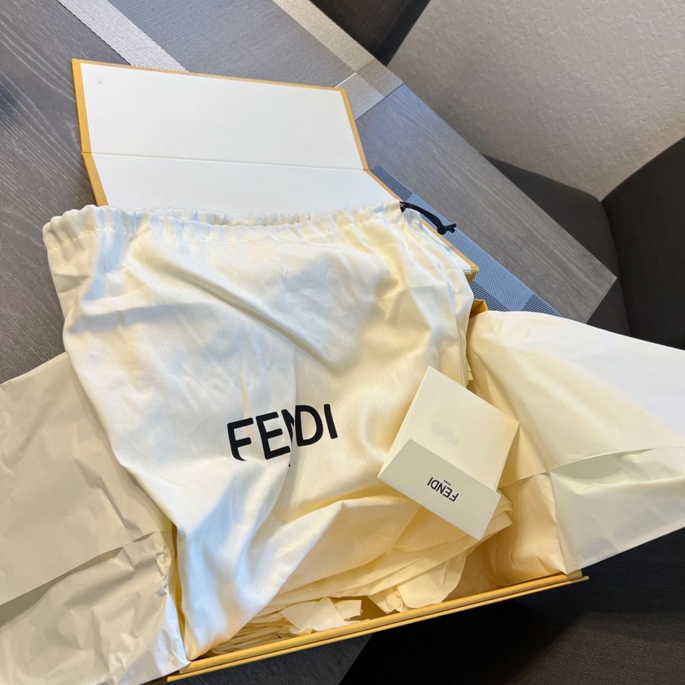 Empty Fendi box with dustbag